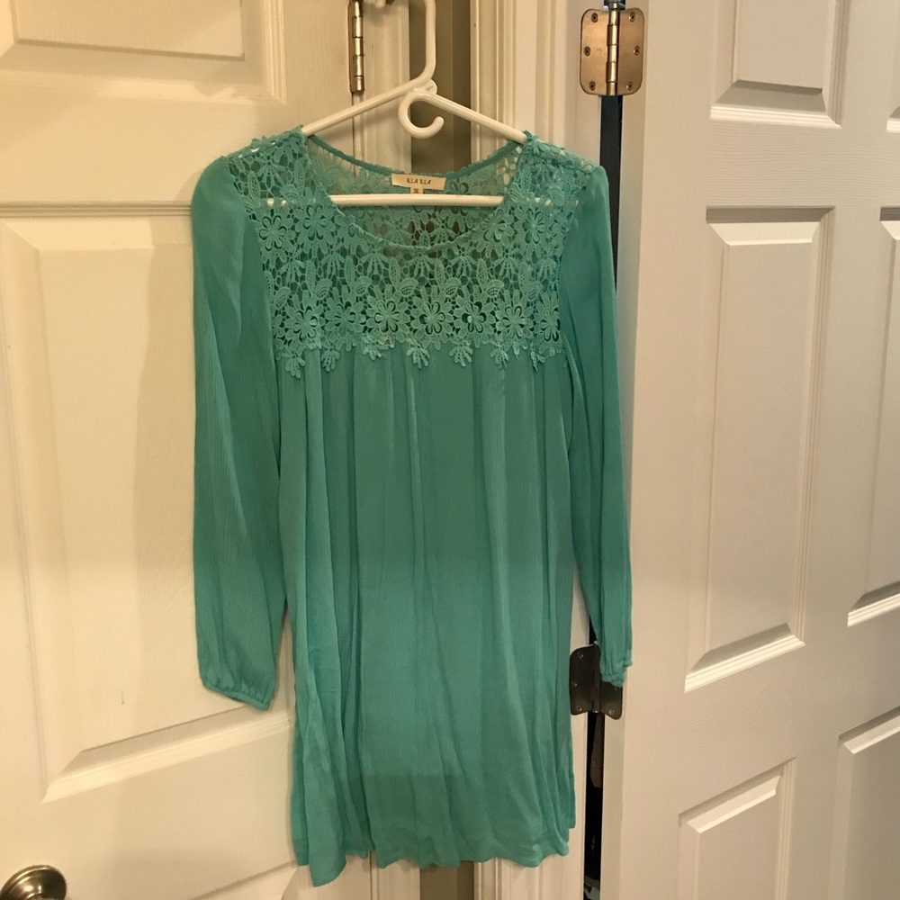 Boutique Tiffany blue tunic/dress